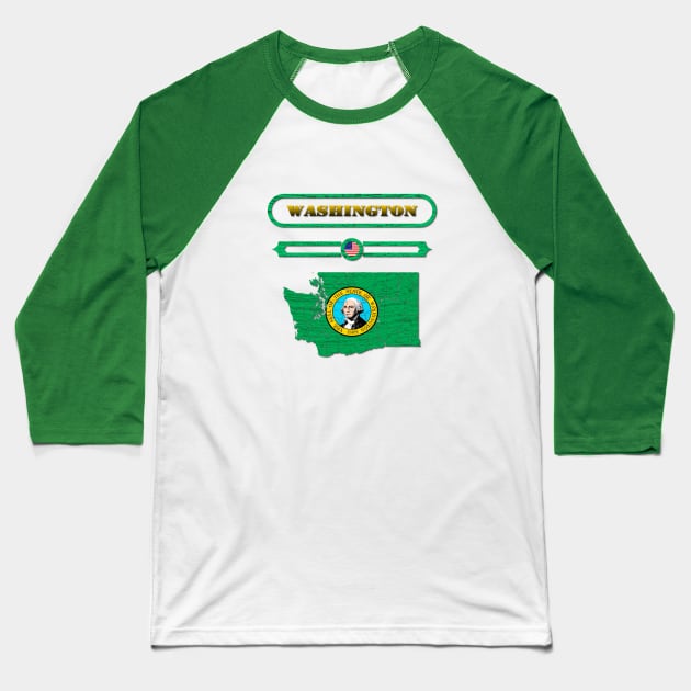 WASHINGTON STATE, UNITED STATES, USA. SAMER BRASIL Baseball T-Shirt by Samer Brasil